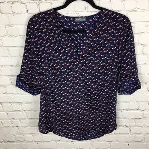 Market & Spruce Bird Blouse Sz S